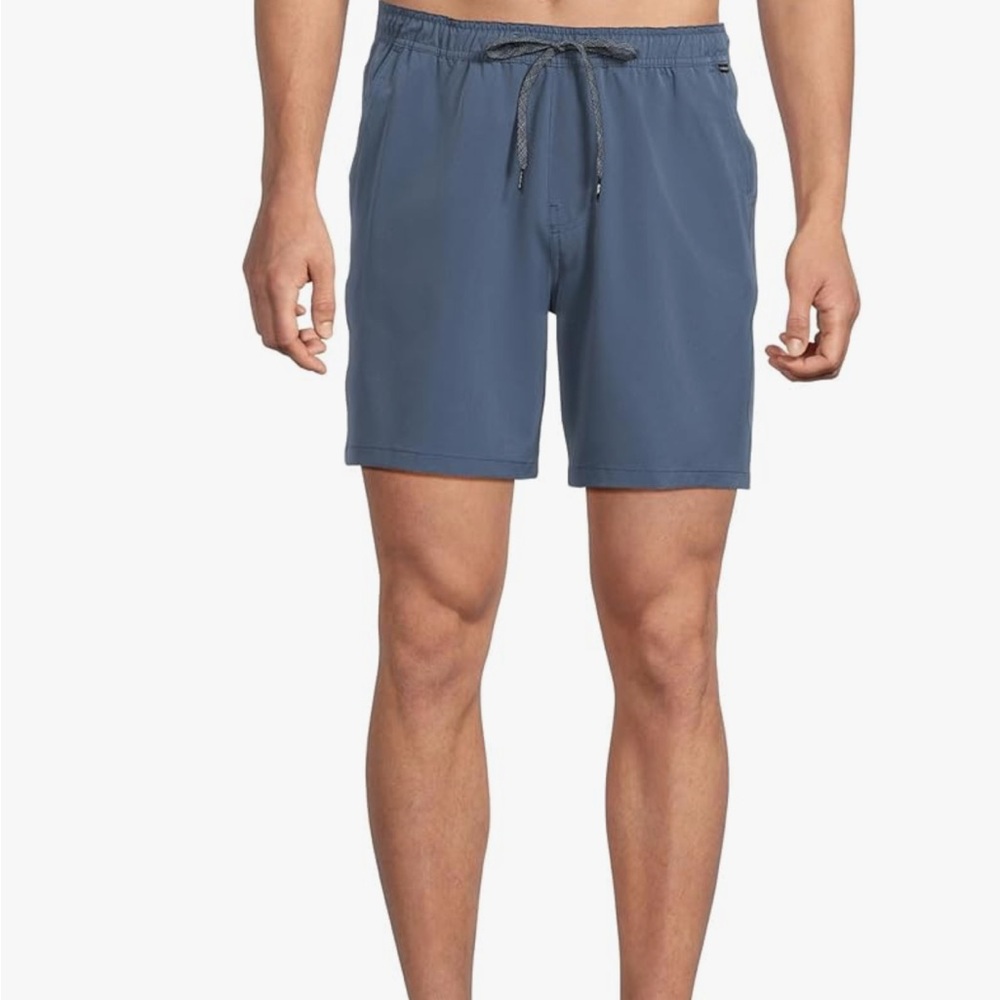 New Quiksilver Amphibian Taxer Shorts 18” Small Blue